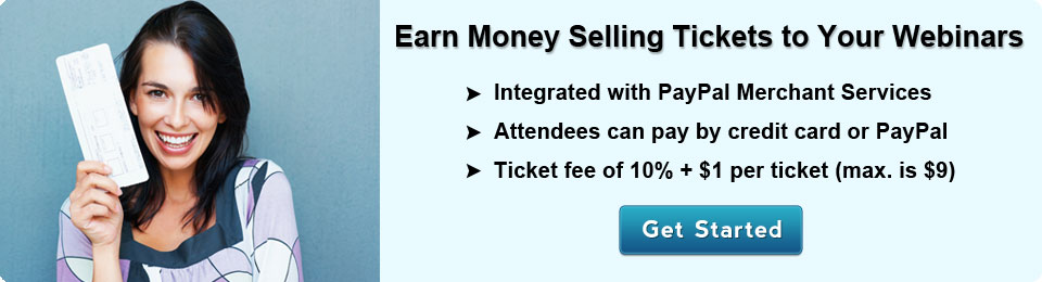 Sell Tickets to Your Webinars